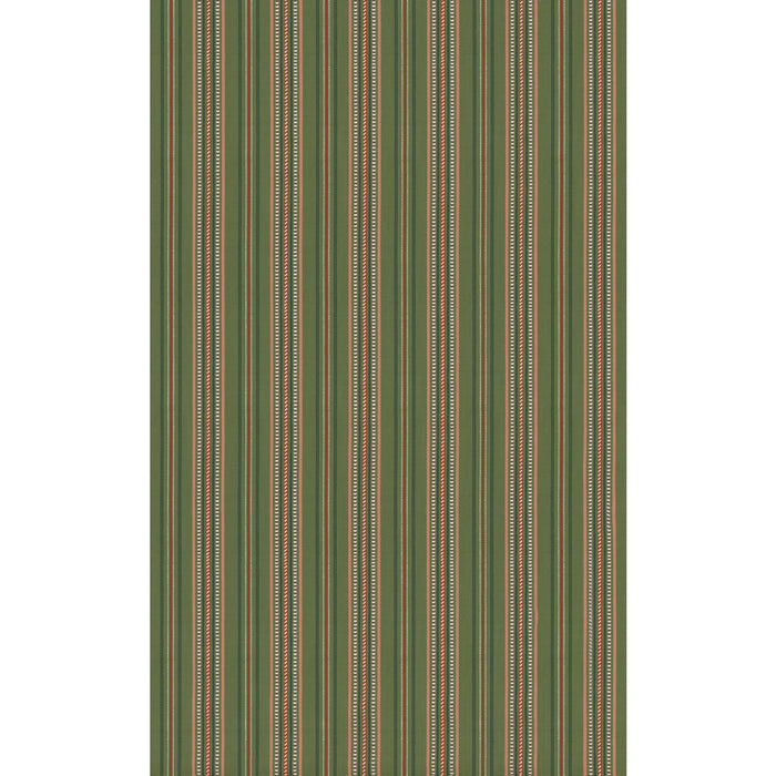 GP & J Baker Rufus Stripe Green Fabric Sample BF11115.735.0