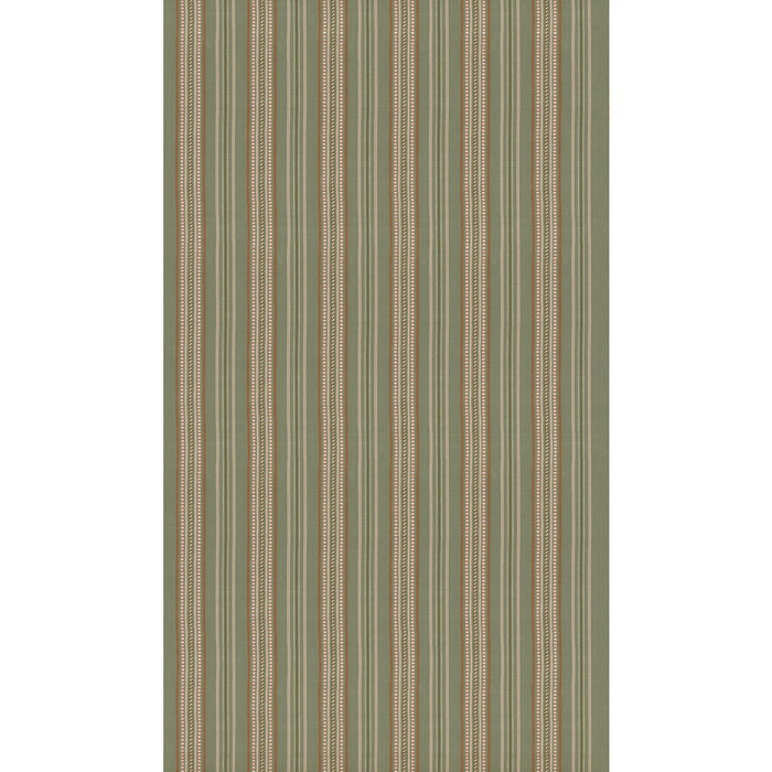 GP & J Baker Rufus Stripe Leaf Fabric Sample BF11115.778.0