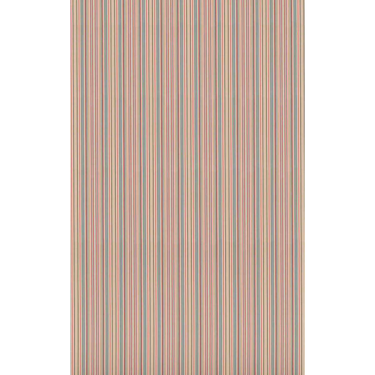 GP & J Baker Luna Stripe Teal/Red Fabric Sample BF11117.2.0
