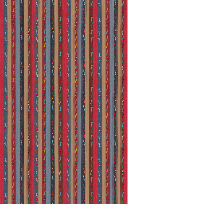 GP & J Baker Tip Toe Crimson/Blue Fabric BF11128.3.0