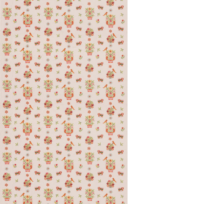 GP & J Baker Roar Stitch Green Fabric BF11141.2.0