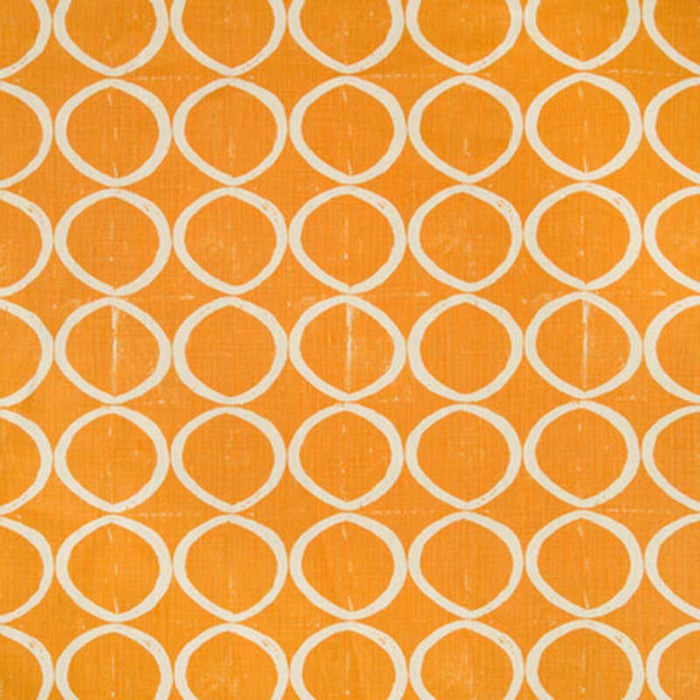 Lee Jofa Circles Tangerine Fabric Sample BFC-3665.12.0