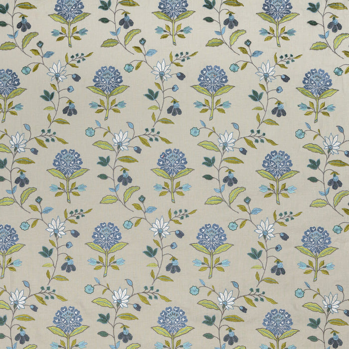 Lee Jofa Kalla Blue/Green Fabric BFC-3693.523.0
