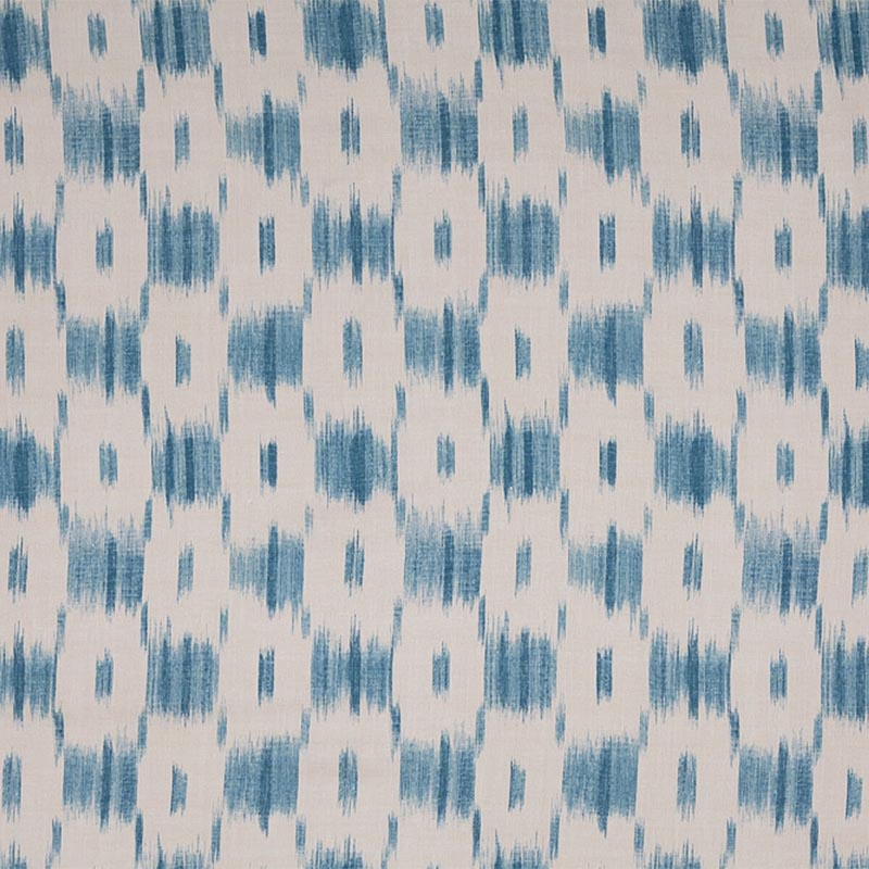 Lee Jofa Ikat Check Aqua Fabric Sample BFC-3702.13.0