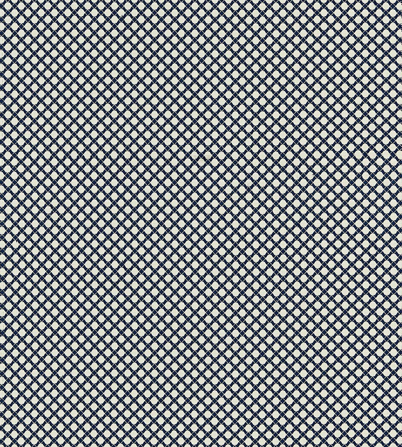 Boris Kroll Bellaire Trellis Indigo Fabric Sample BKK651210005