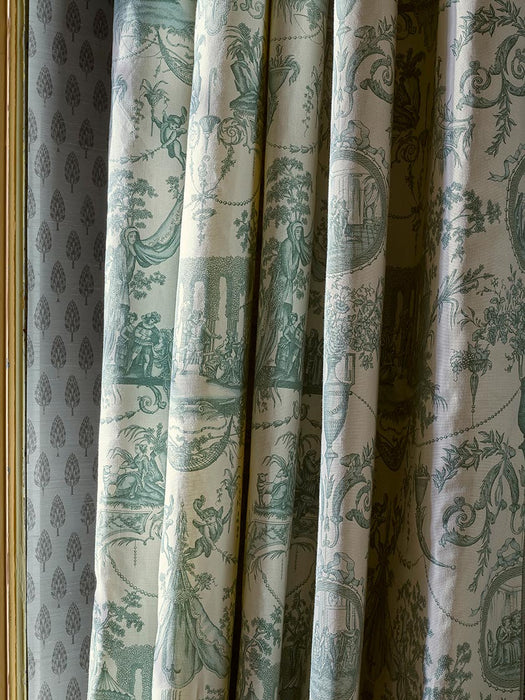 Braquenie Mariage De Figaro Sauge Fabric Sample B7688001