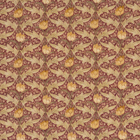 GP & J Baker Tulip & Jasmine Red/Ochre Fabric BP10622.2.0