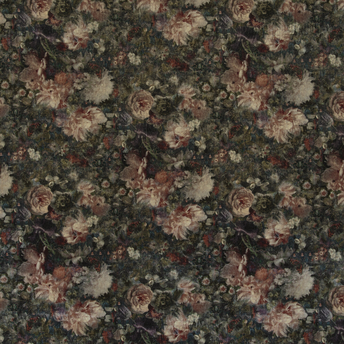 GP & J Baker Royal Garden Velvet Quartz Fabric BP10642.1.0