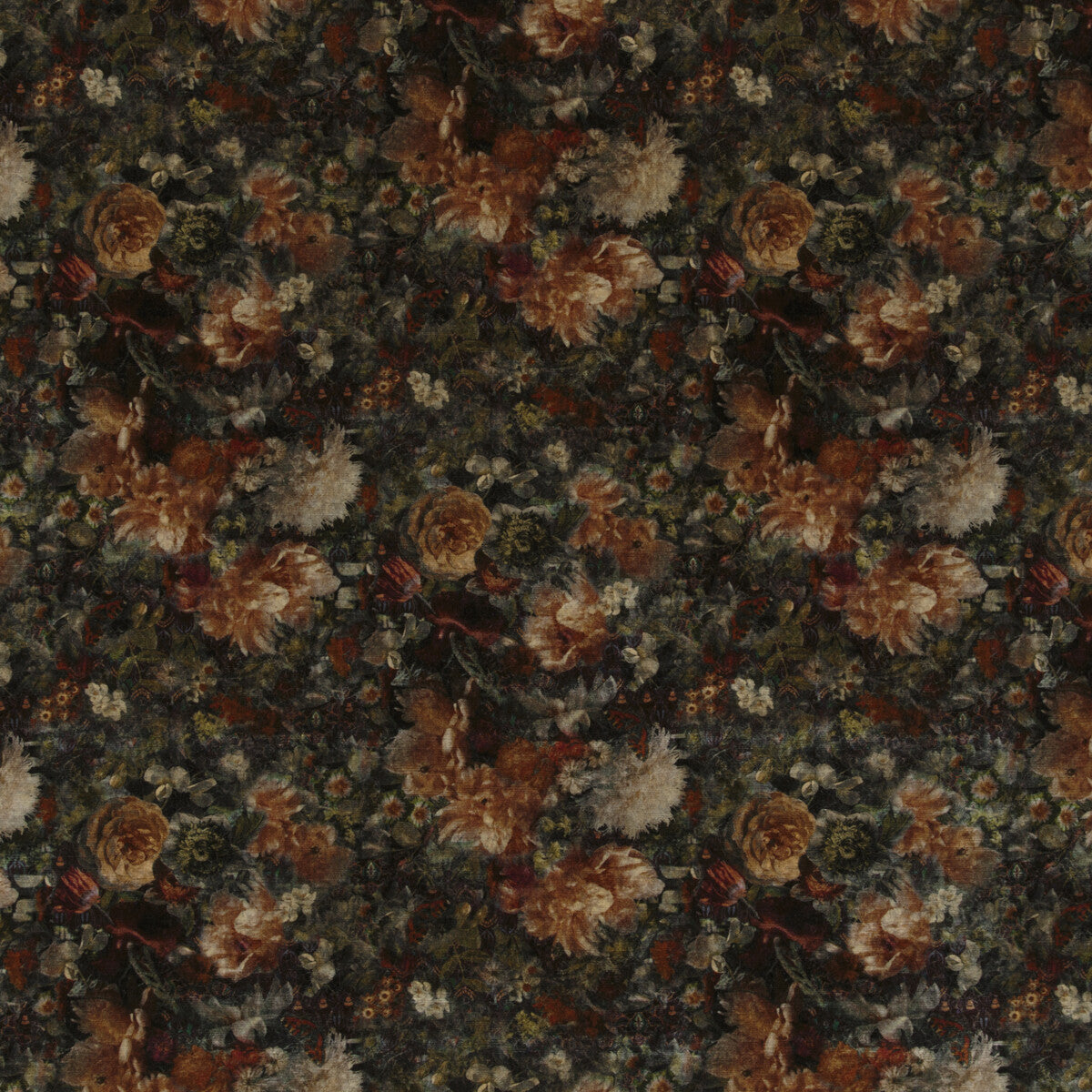 GP & J Baker Royal Garden Velvet Amber/Jade Fabric BP10642.4.0