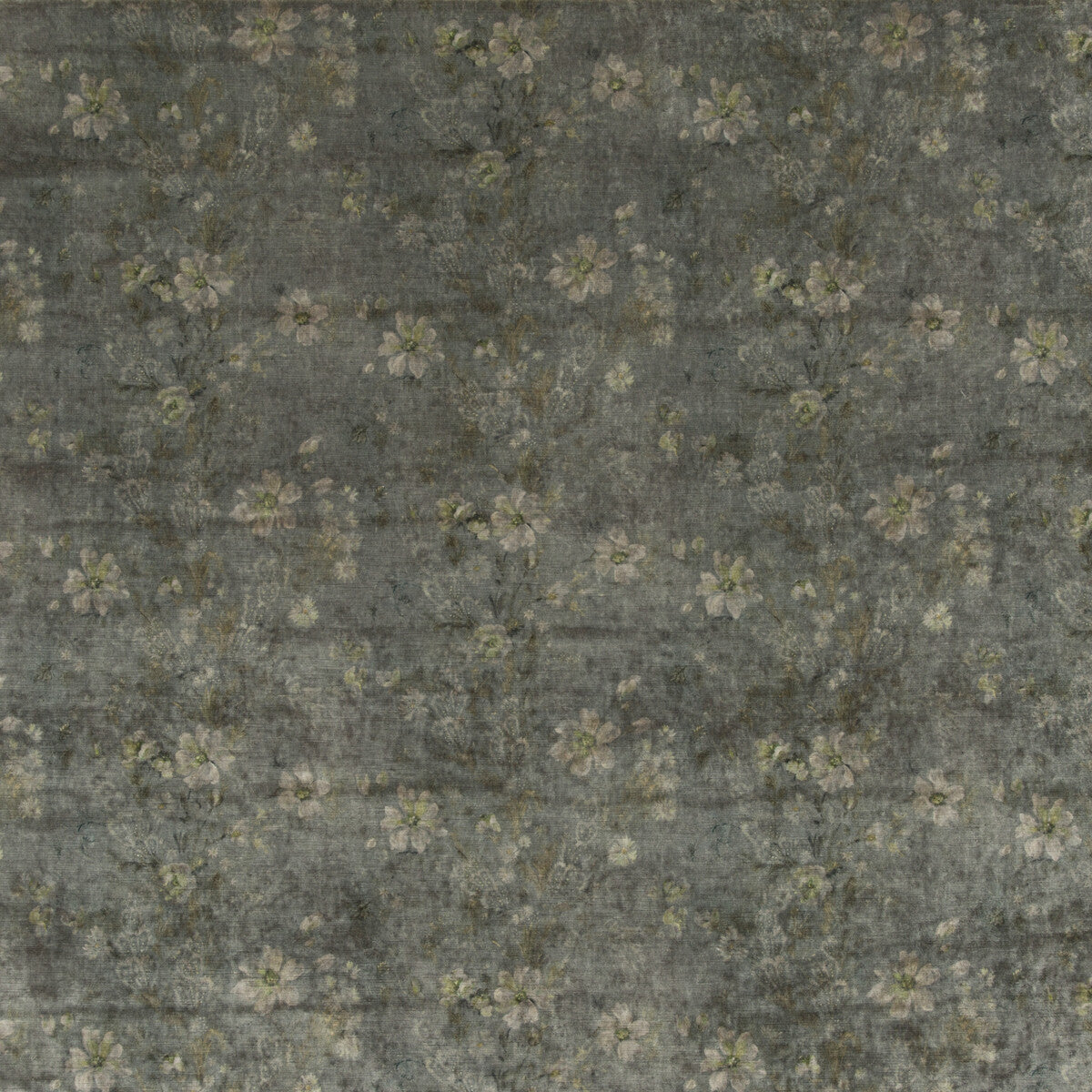 GP & J Baker Queen'S Garden Velvet Verdigris Fabric Sample BP10644.2.0