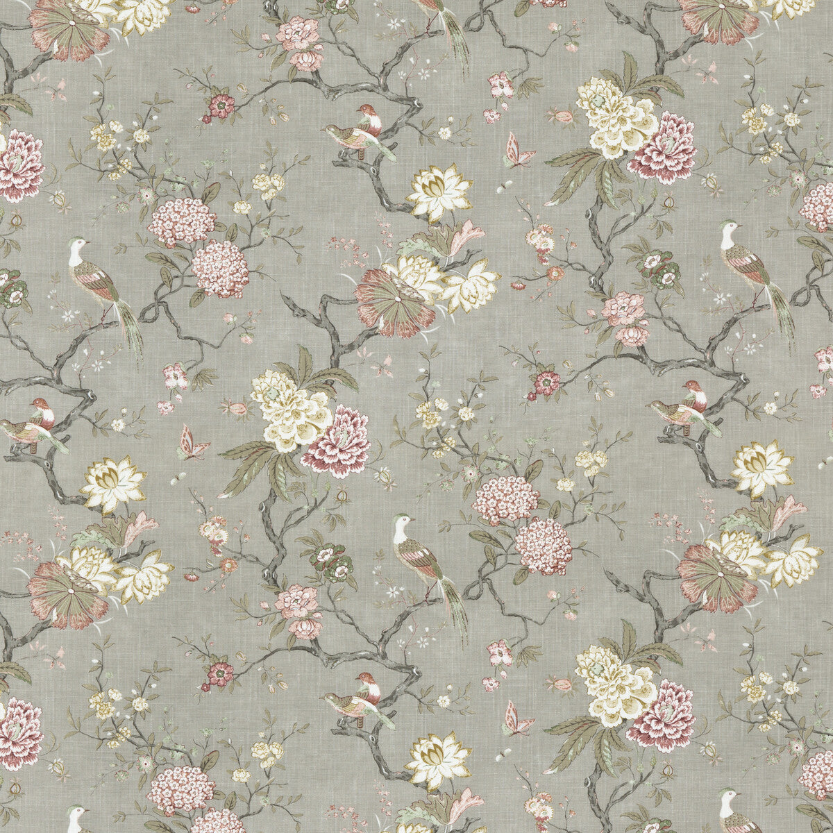 GP & J Baker Oriental Bird Signature Mole Fabric BP10771.2.0