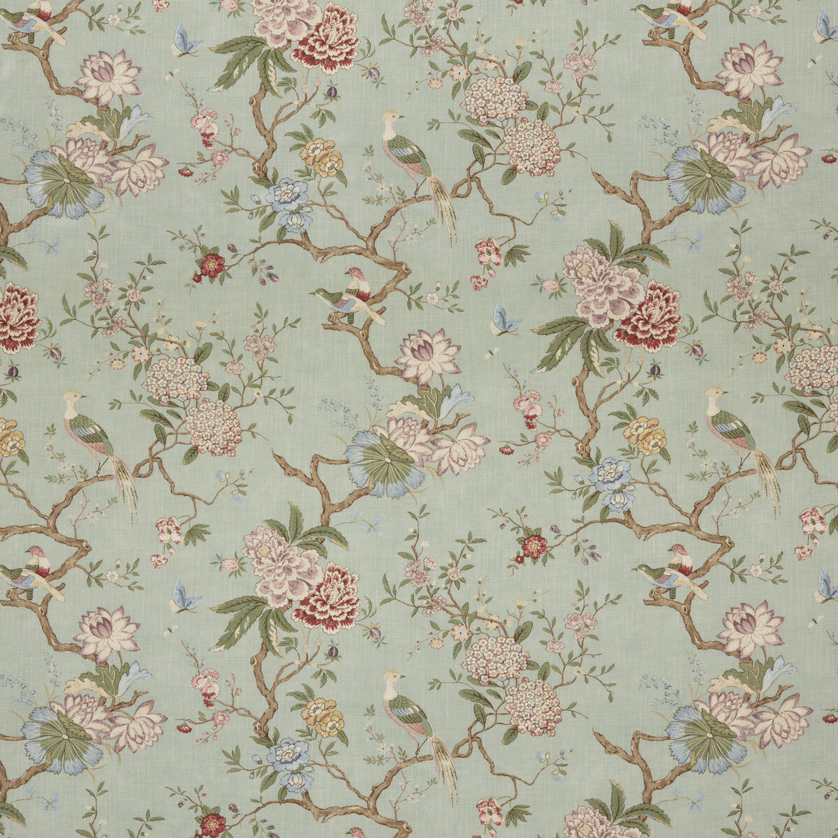 GP & J Baker Oriental Bird Signature Eau De Nil Fabric BP10771.4.0