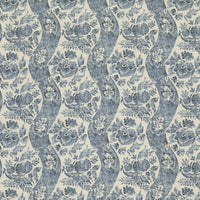GP & J Baker Caldbeck Indigo/Ivory Fabric BP10776.1.0