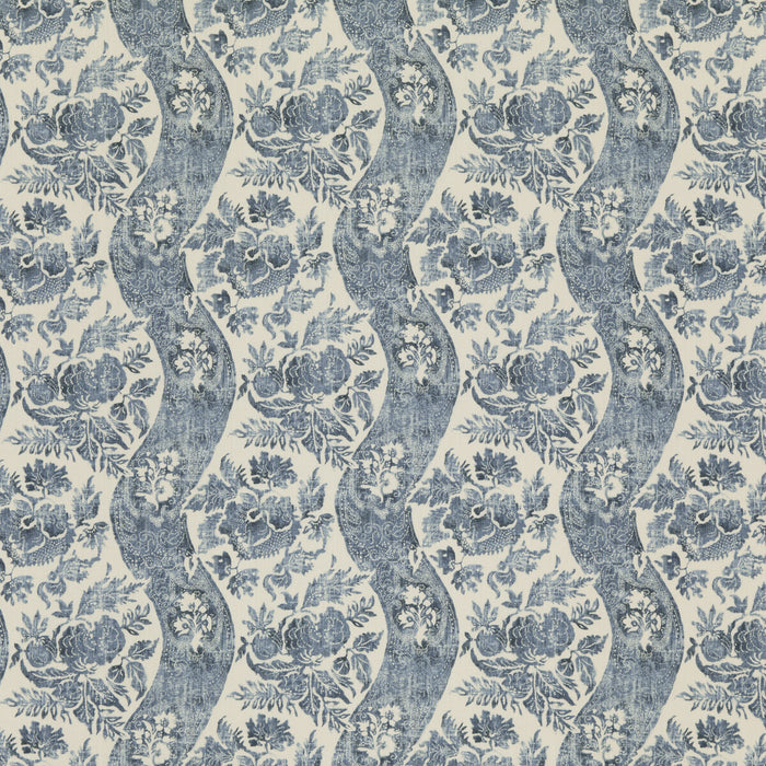 GP & J Baker Caldbeck Indigo/Ivory Fabric BP10776.1.0