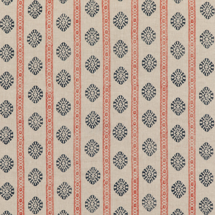 GP & J Baker Alma Red/Indigo Fabric BP10821.1.0