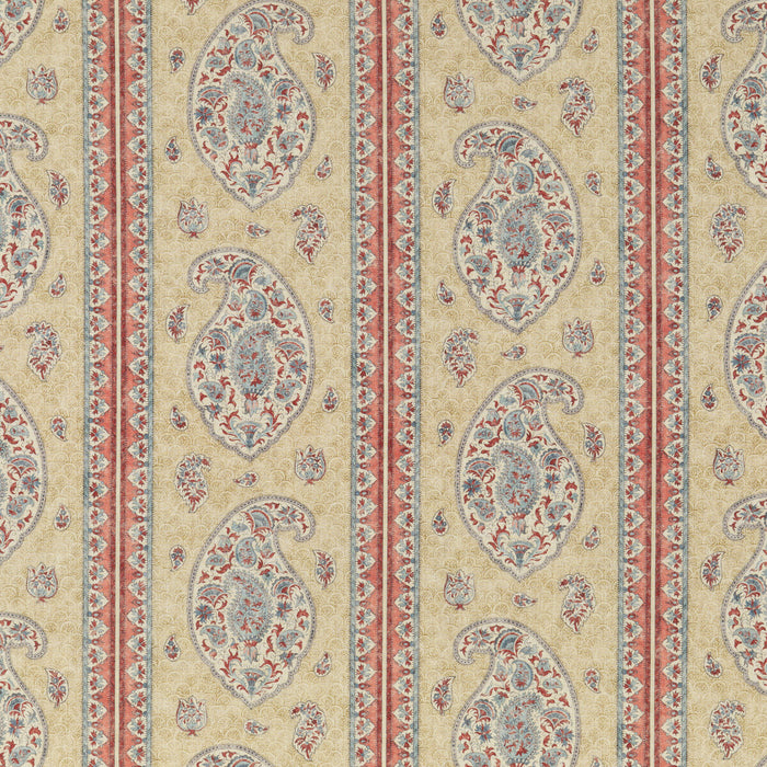 GP & J Baker Coromandel Red/Blue Fabric BP10831.1.0