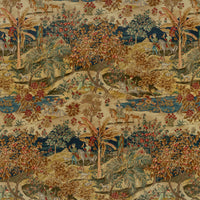 GP & J Baker Ramayana Velvet Indigo/Red Fabric BP10832.1.0