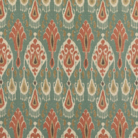 GP & J Baker Ikat Bokhara Teal Fabric BP10853.3.0
