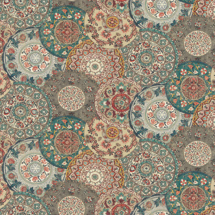 GP & J Baker Imari Teal Fabric Sample BP10856.3.0