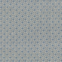 GP & J Baker Camden Trellis Blue Fabric BP10909.1.0