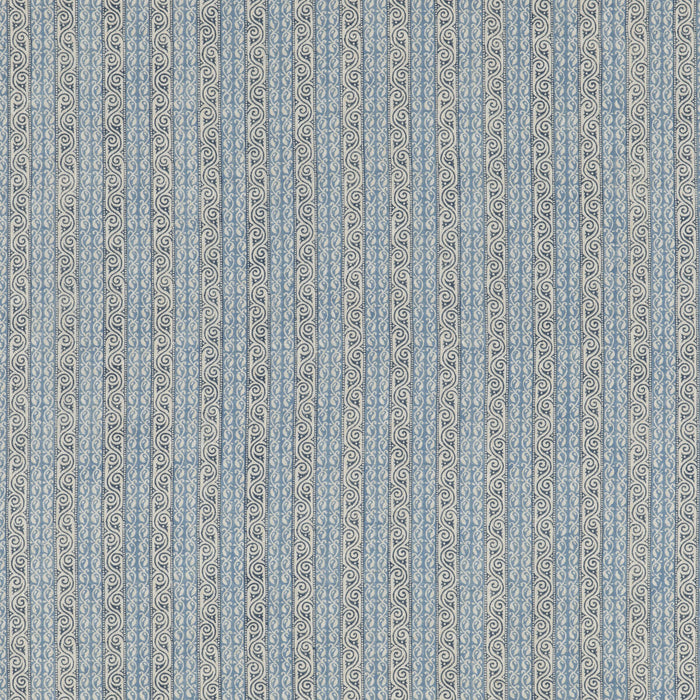 GP & J Baker Tetbury Stripe Blue Fabric Sample BP10921.1.0