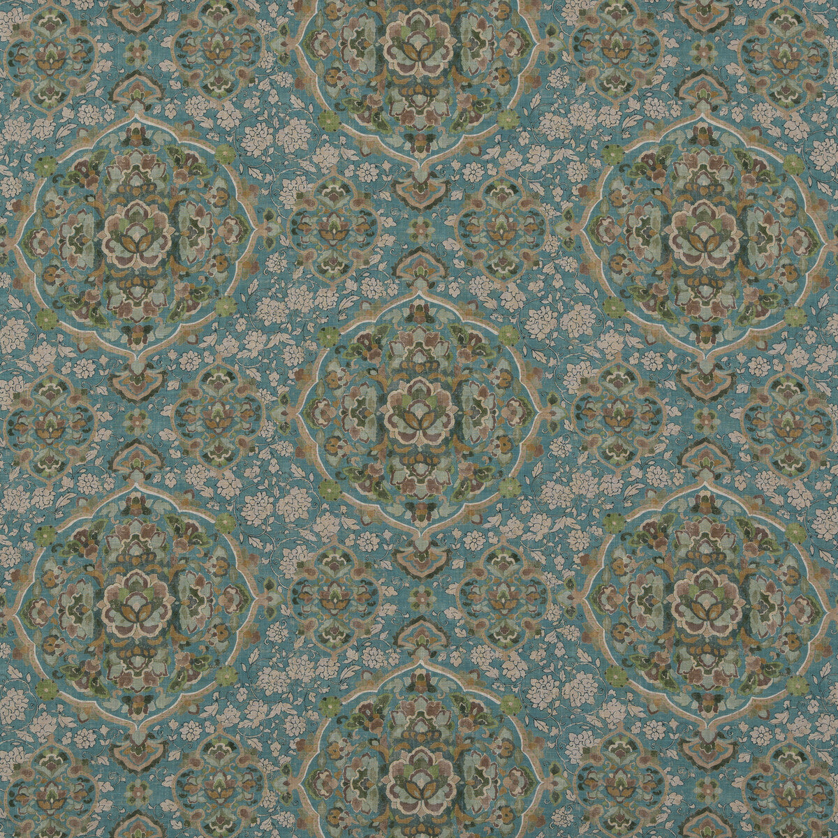 GP & J Baker Kiana Teal Fabric Sample BP10928.2.0