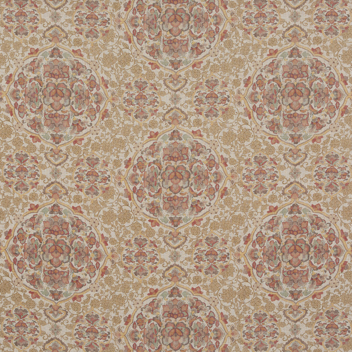 GP & J Baker Kiana Red/Aqua Fabric Sample BP10928.3.0