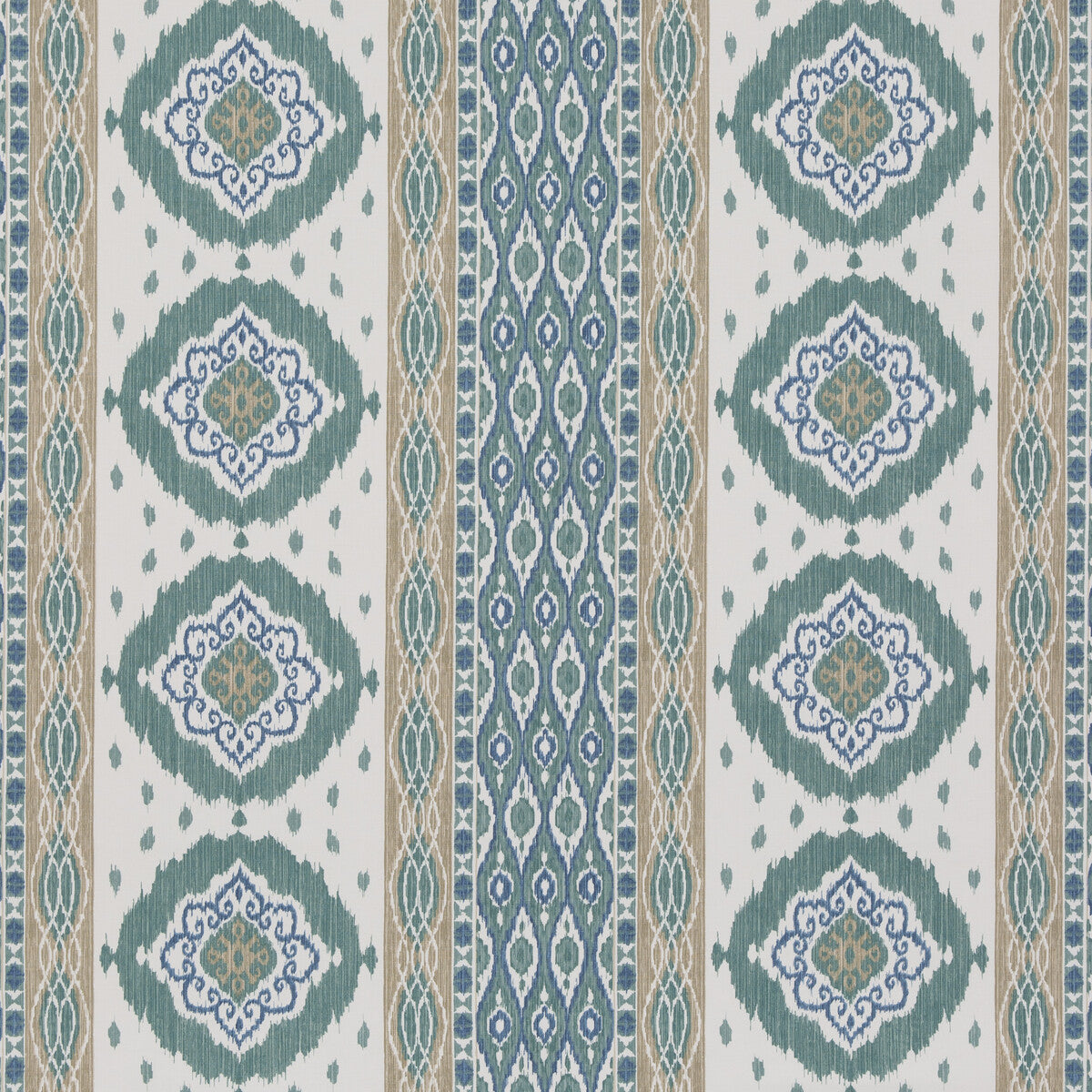 GP & J Baker Crosby Aqua Fabric Sample BP10936.4.0