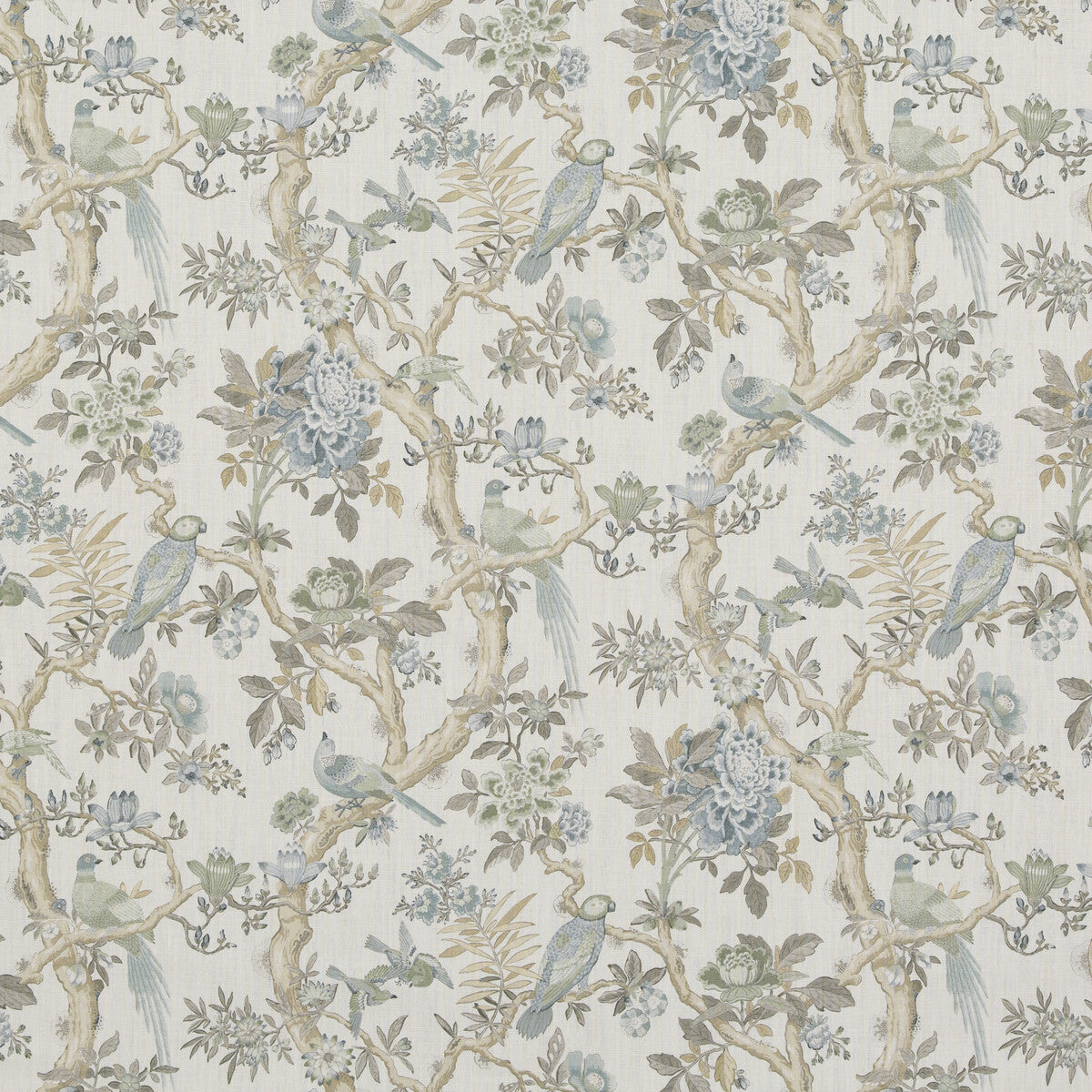 GP & J Baker Eltham Aqua Fabric Sample BP10948.4.0