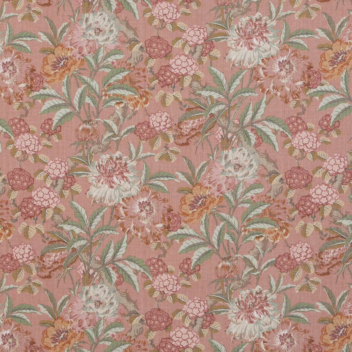 GP & J Baker Summer Peony Red Fabric Sample BP10950.2.0