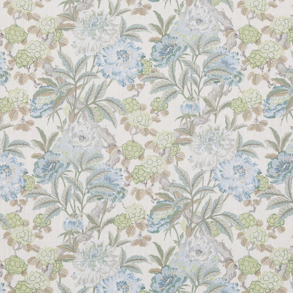 GP & J Baker Summer Peony Aqua Fabric Sample BP10950.4.0