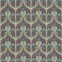 GP & J Baker Birds & Cherries Cotton Indigo Fabric BP10967.2.0