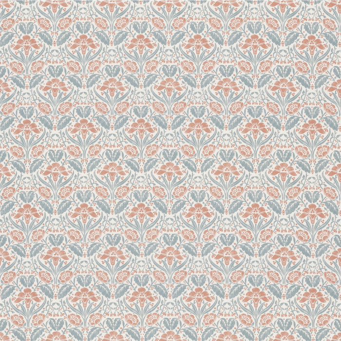 GP & J Baker Iris Meadow Cotton Teal Fabric Sample BP10968.3.0