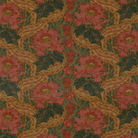GP & J Baker Brantwood Velvet Rose/Green Fabric BP10970.1.0