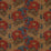 GP & J Baker Brantwood Velvet Red/Blue Fabric BP10970.2.0
