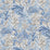 GP & J Baker Trumpet Flowers Cotton Blue Fabric Sample BP10976.2.0