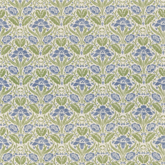 GP & J Baker Iris Meadow Blue/Green Fabric Sample BP10979.1.0
