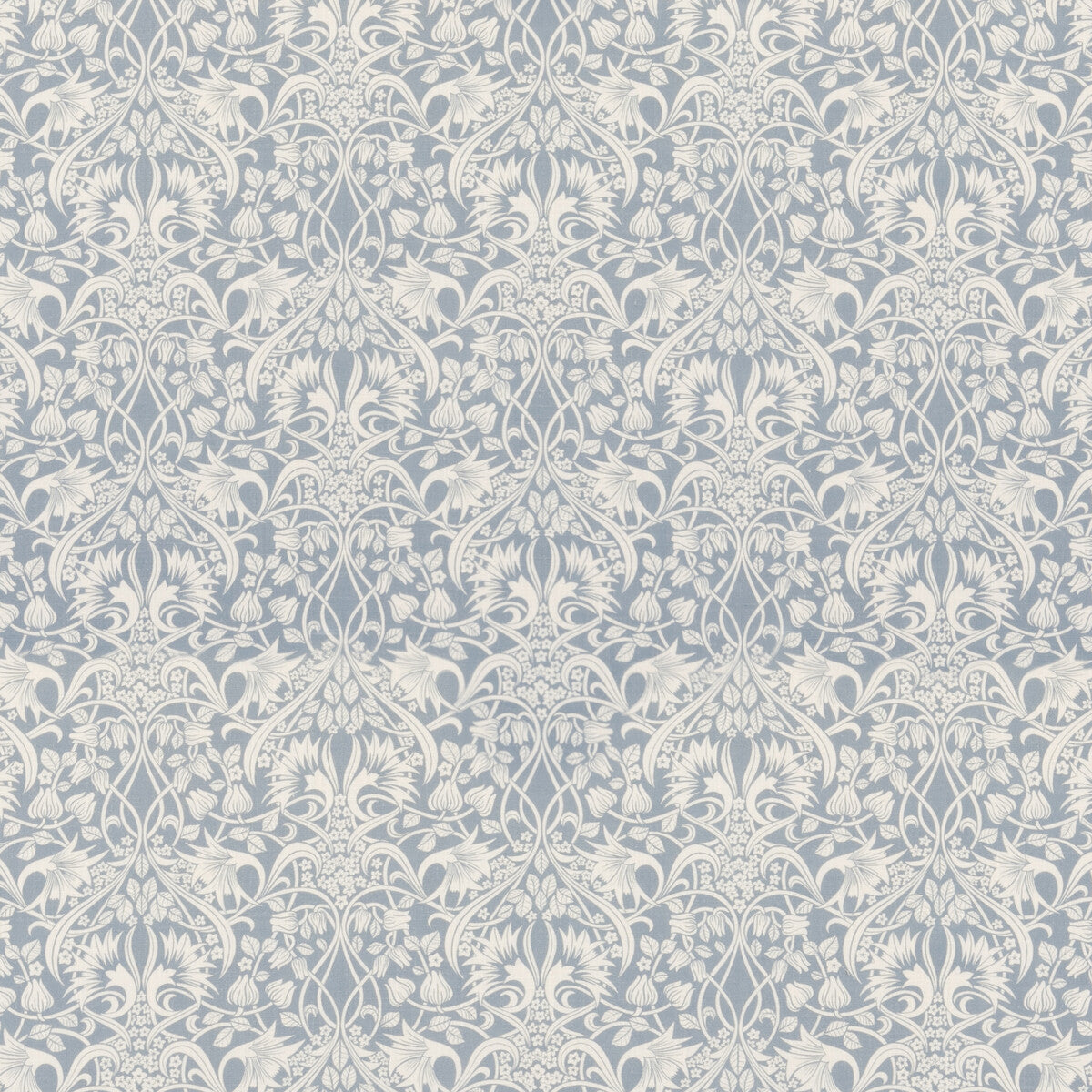 GP & J Baker Fritillerie Blue Fabric Sample BP10980.1.0