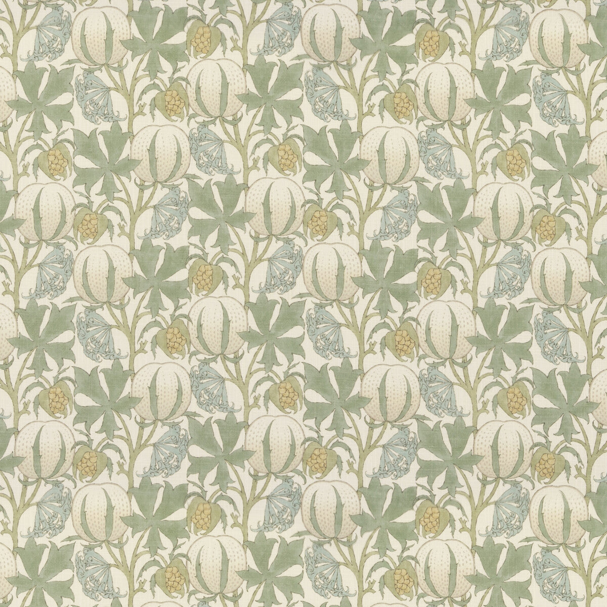 GP & J Baker Pumpkins Aqua Fabric Sample BP10981.2.0