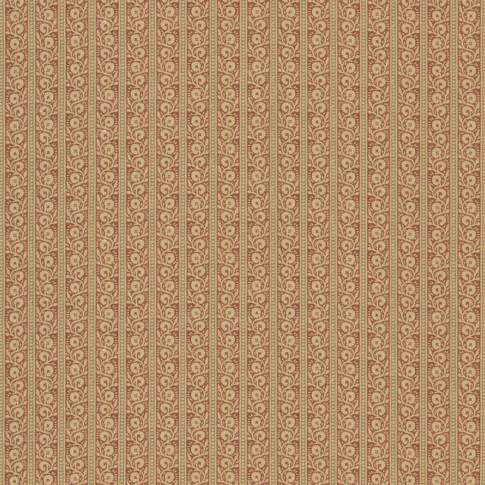GP & J Baker Bibury Red/Olive Fabric Sample BP10999.7.0