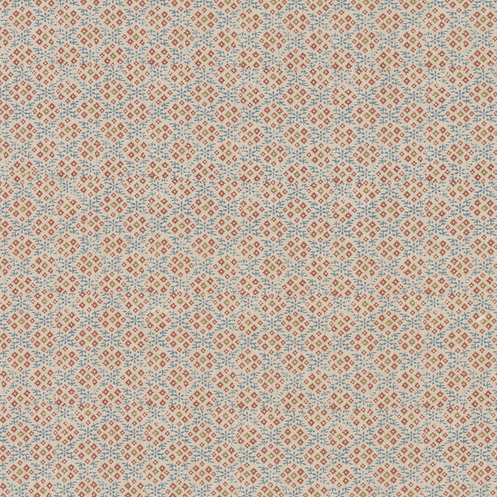 GP & J Baker Grantly Indigo/Red Fabric Sample BP11001.1.0