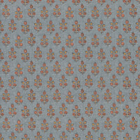 GP & J Baker Poppy Sprig Denim Fabric BP11003.1.0