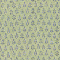 GP & J Baker Poppy Sprig Green/Blue Fabric BP11003.2.0