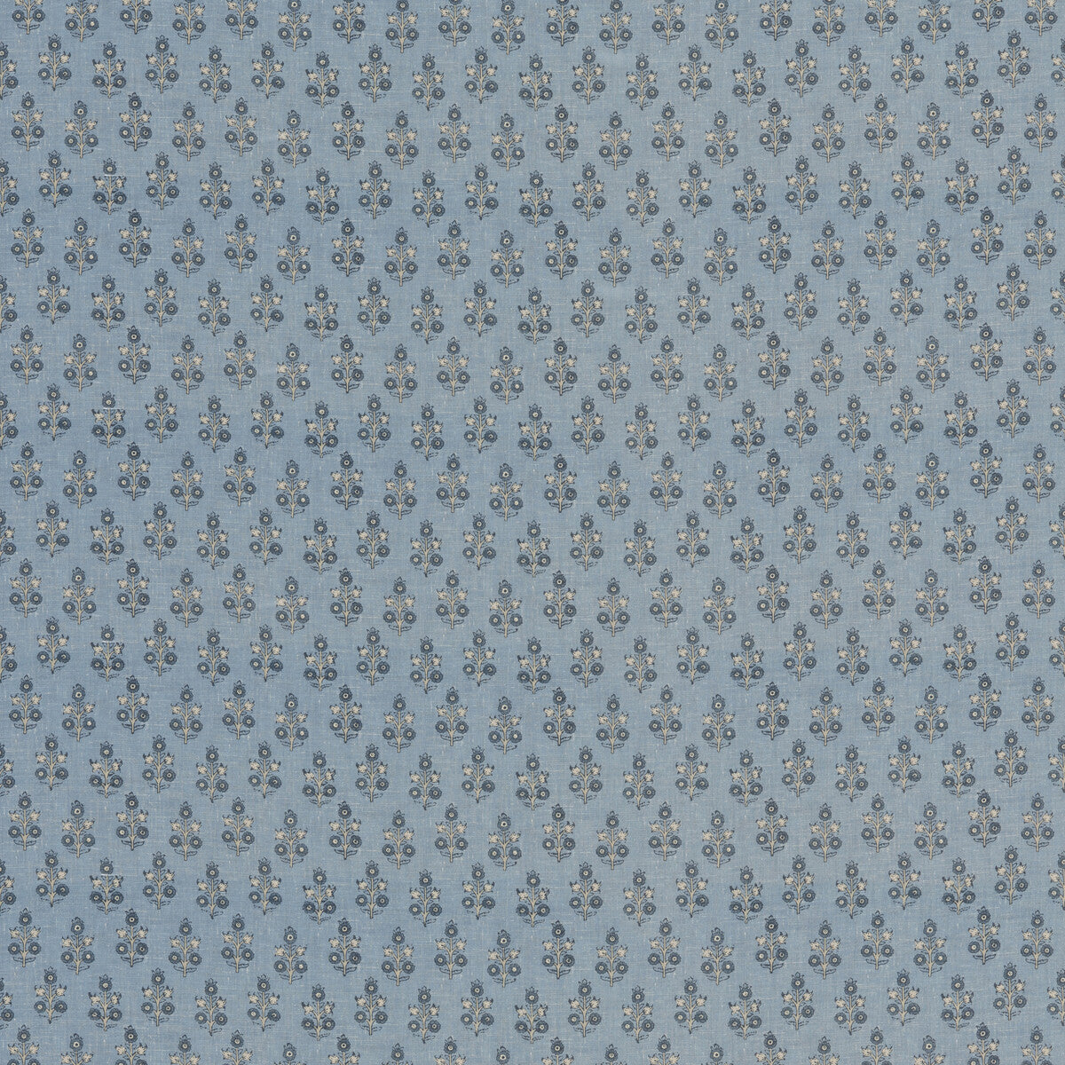 GP & J Baker Poppy Sprig Blue Fabric Sample BP11003.5.0