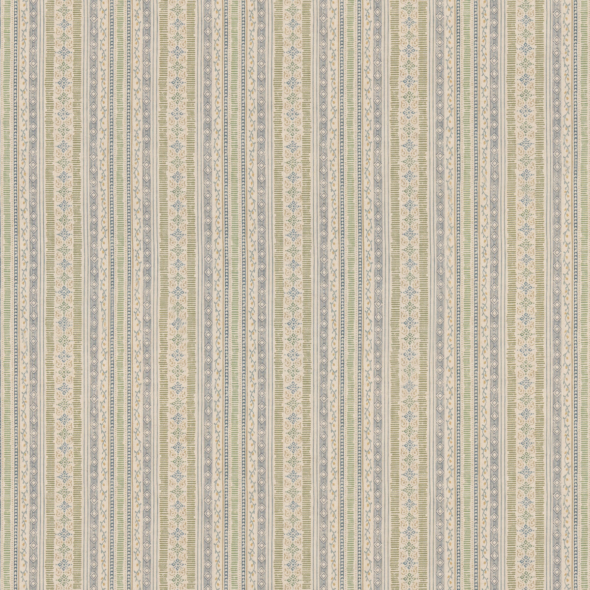 GP & J Baker Compton Green/Blue Fabric Sample BP11005.2.0