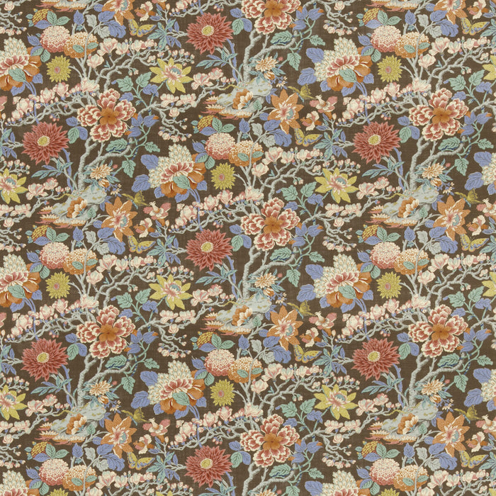 GP & J Baker Little Magnolia Espresso Fabric Sample BP11075.5.0