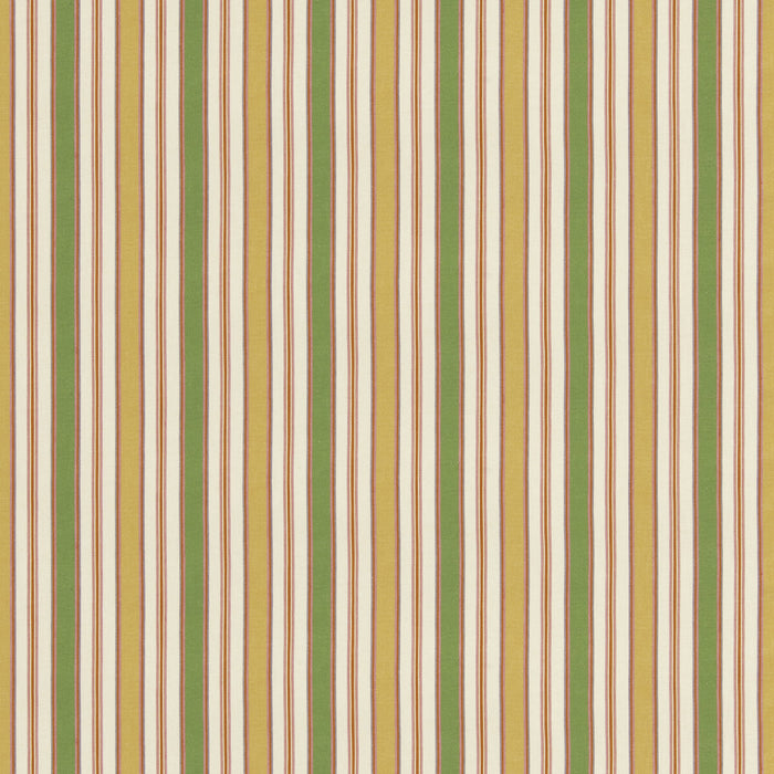 GP & J Baker Melbourne Stripe Emerald/Yellow Fabric Sample BP11076.3.0