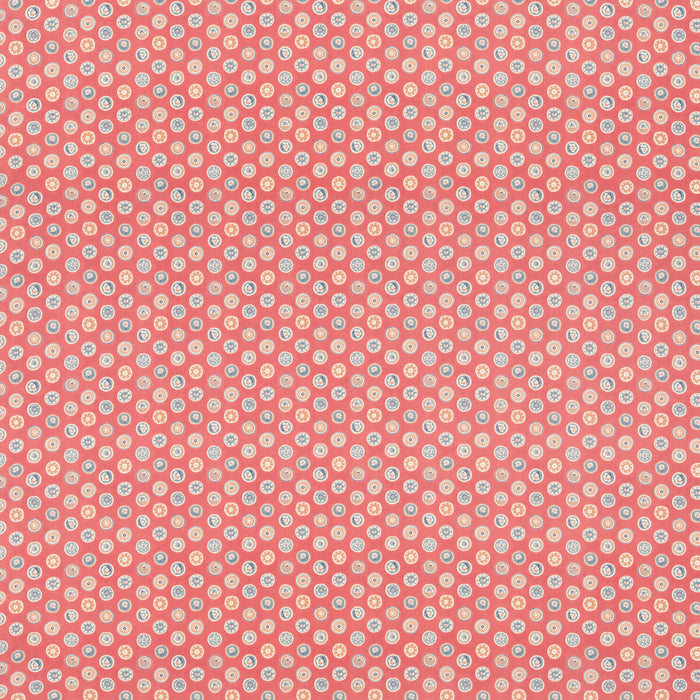 GP & J Baker Court Buttons Old Red Fabric BP11094.7.0
