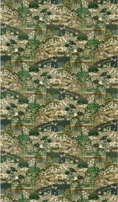 GP & J Baker Palace Tapestry Velvet Royal Green Fabric BP11102.1.0
