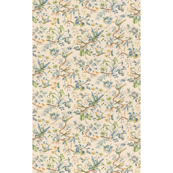 GP & J Baker Kentwell Blue/Green Fabric Sample BP11118.4.0